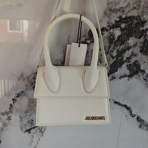 Jacquemus Mini Le Chiquito White Leather Handbag